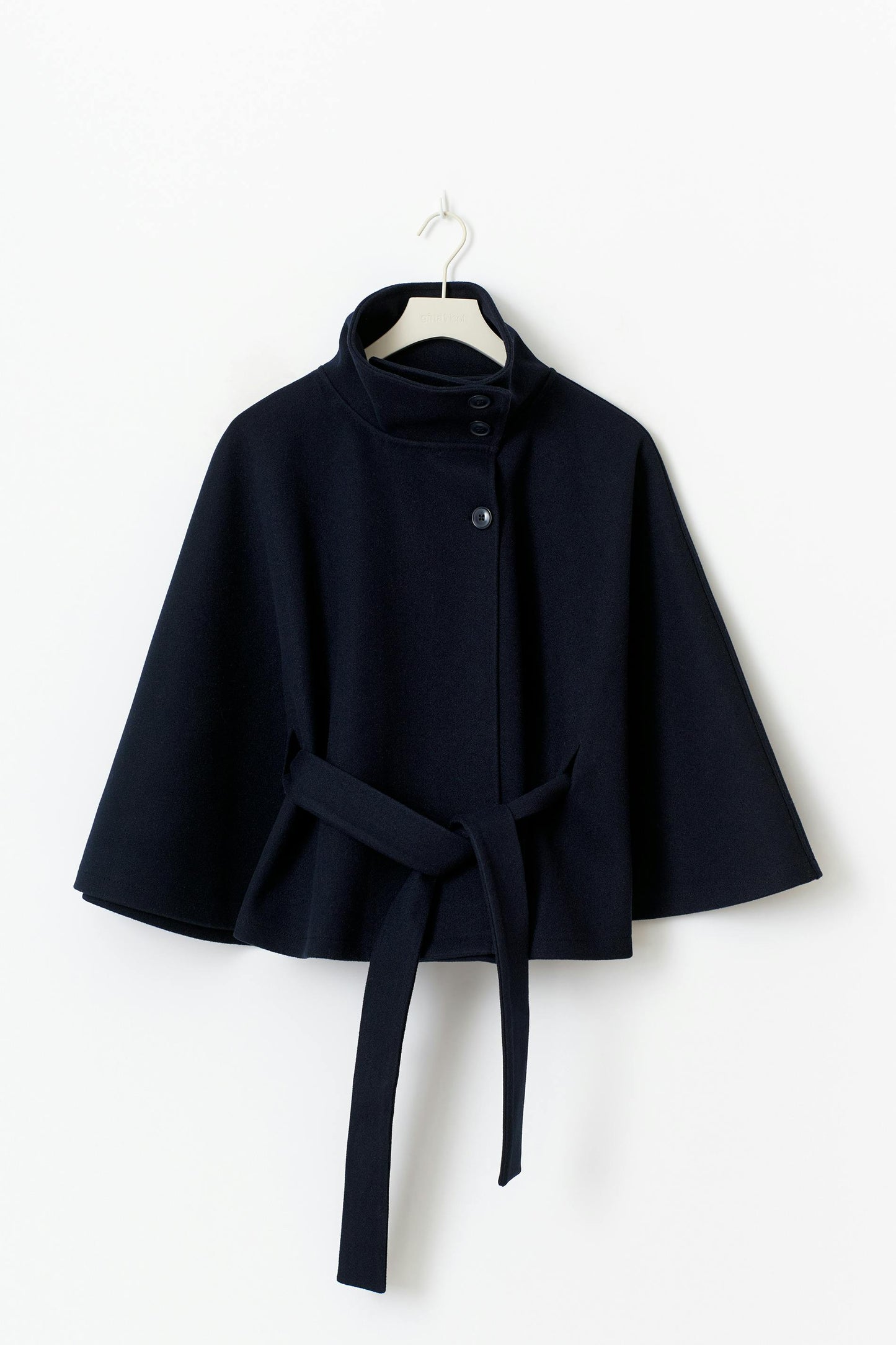 Elegant Belted Cape Coat for Women