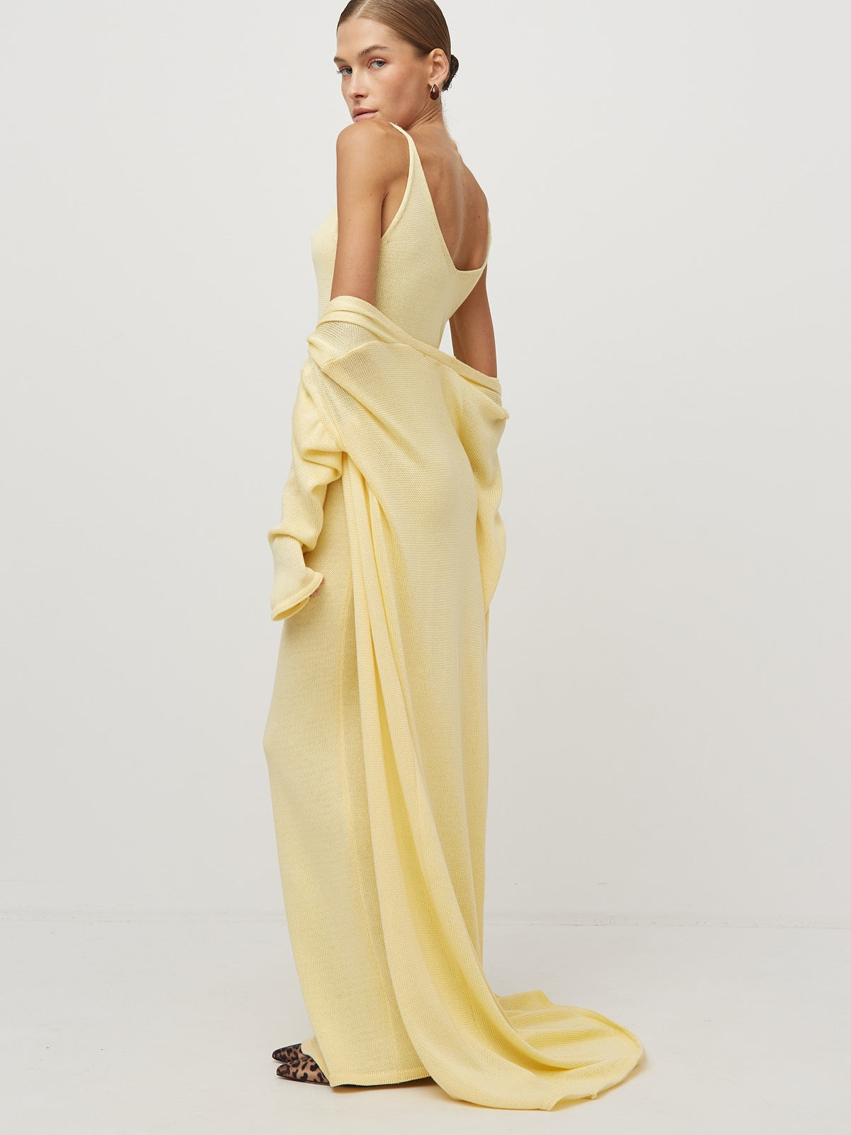 Knit Tank Maxi Dress + Long Sleeve Cardigan Set