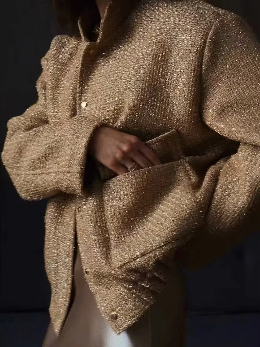 Sequin Cropped Jacket