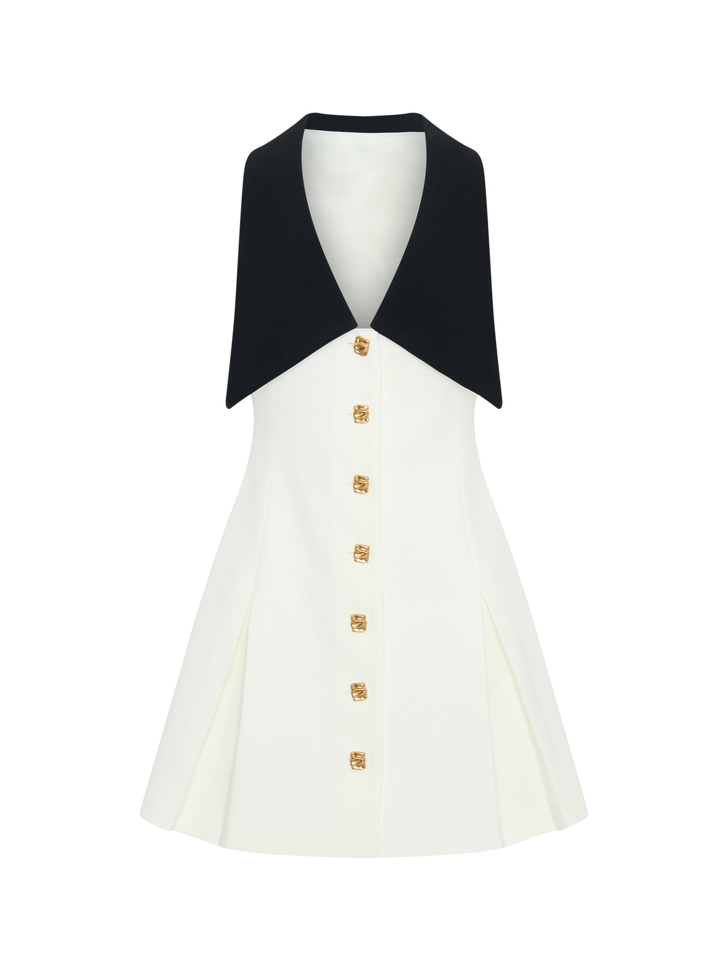 Classic Dress with Lapel Collar