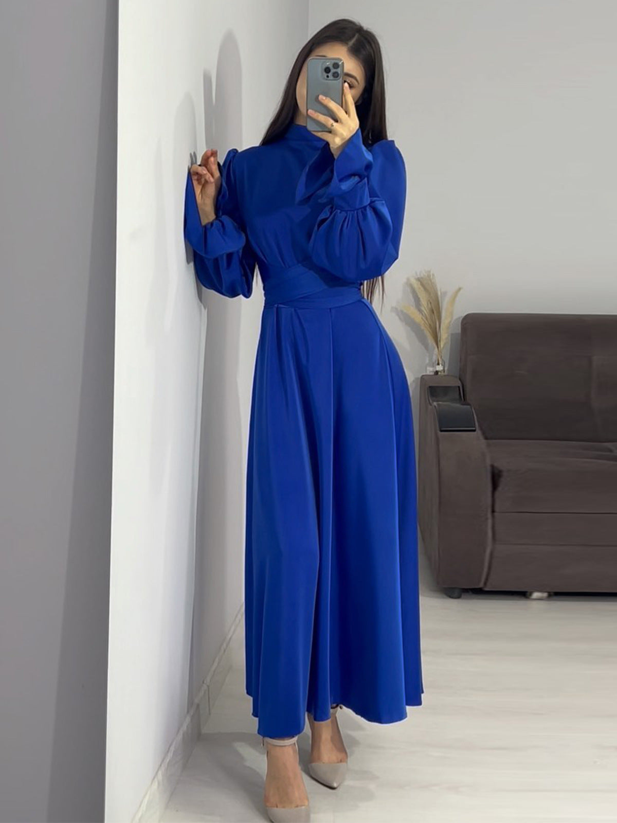 Elegant Puff Sleeve Dress