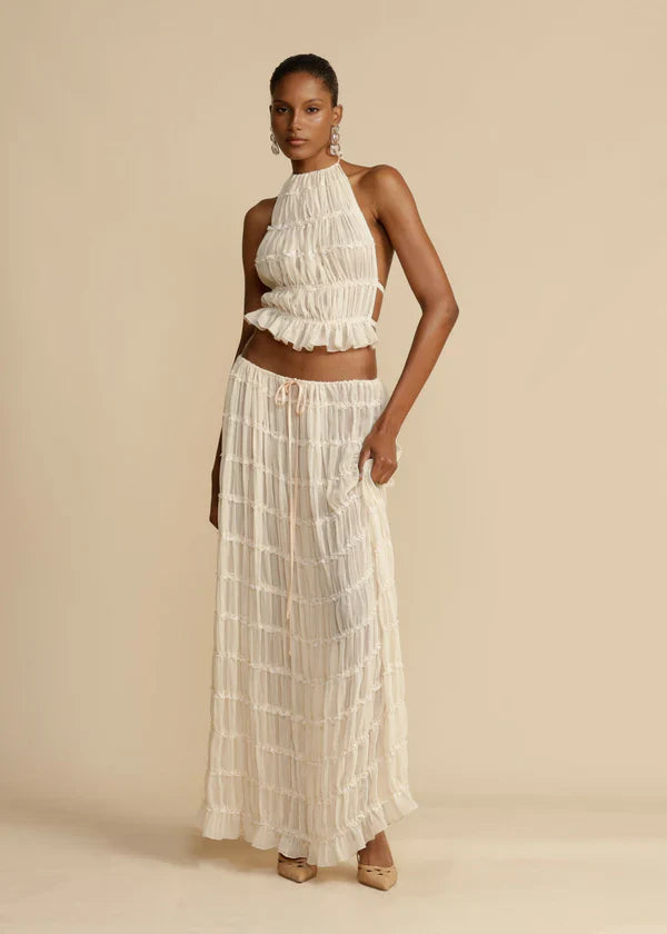 Glamour Backless Skirt Set