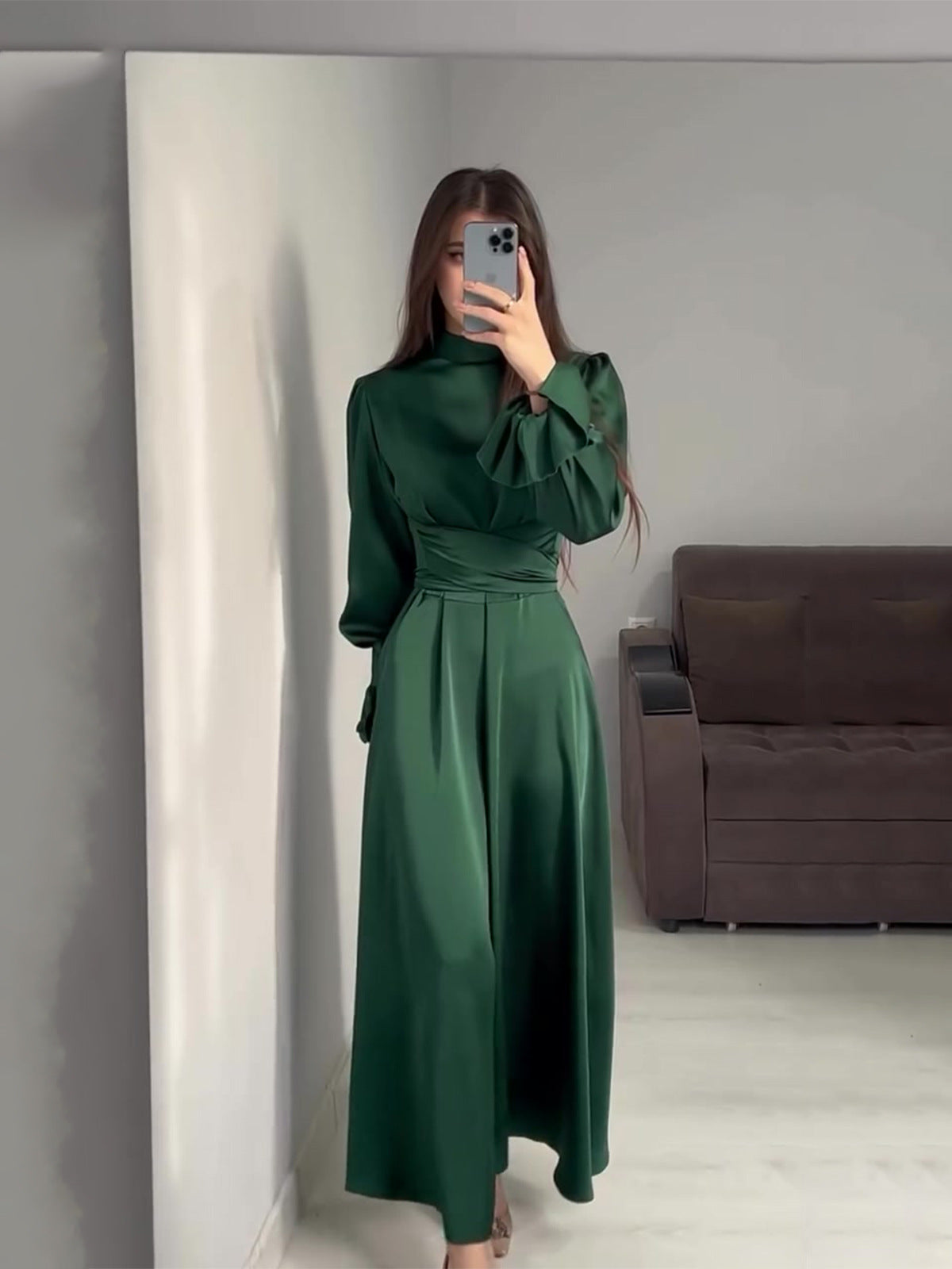 Elegant Puff Sleeve Dress