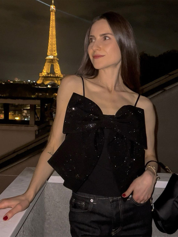 Sparkle Bow Camisole Top