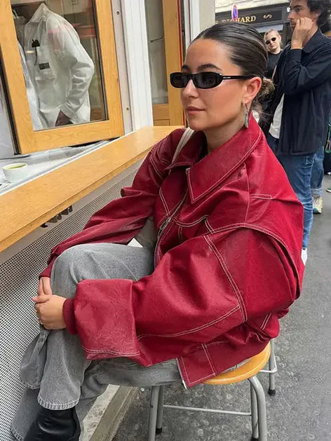 Oversized Stitched Jacket Coat