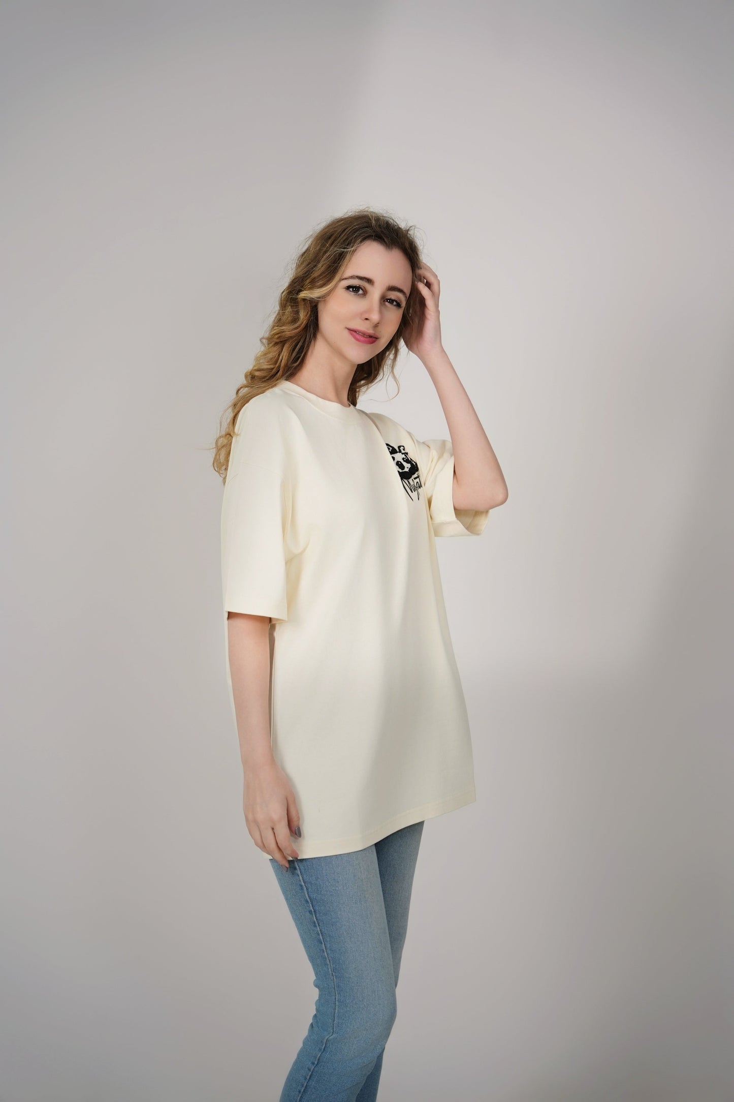 Cozy Knitted Panda Tee