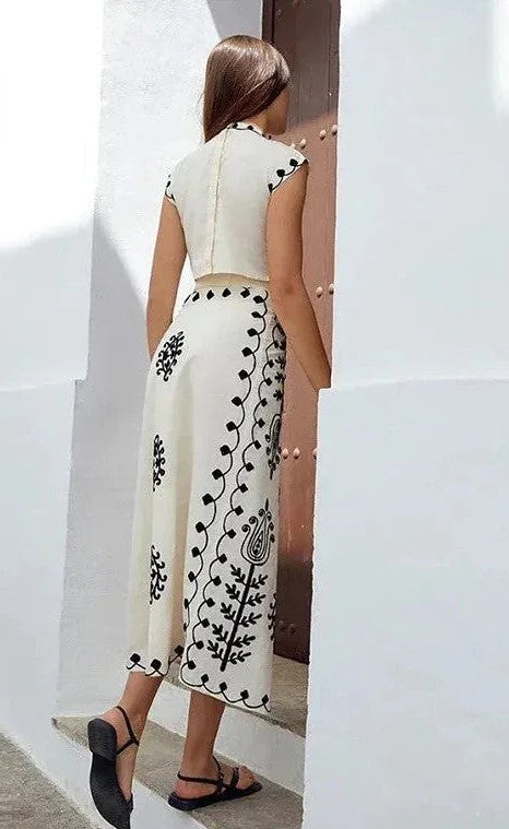 Printed Holiday Casual Suit