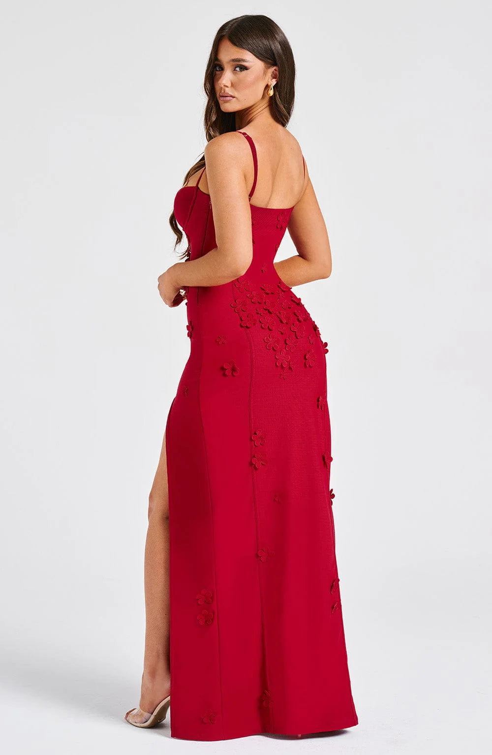 Chic Floral Split Dress