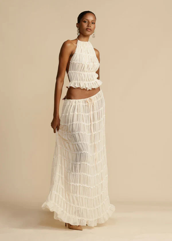 Glamour Backless Skirt Set