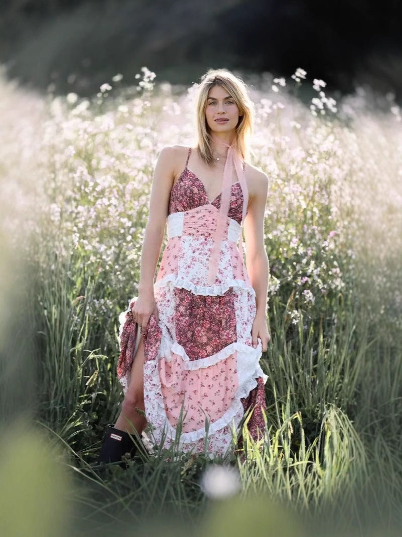 Floral Lace Vacation Dress