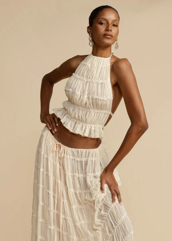 Glamour Backless Skirt Set