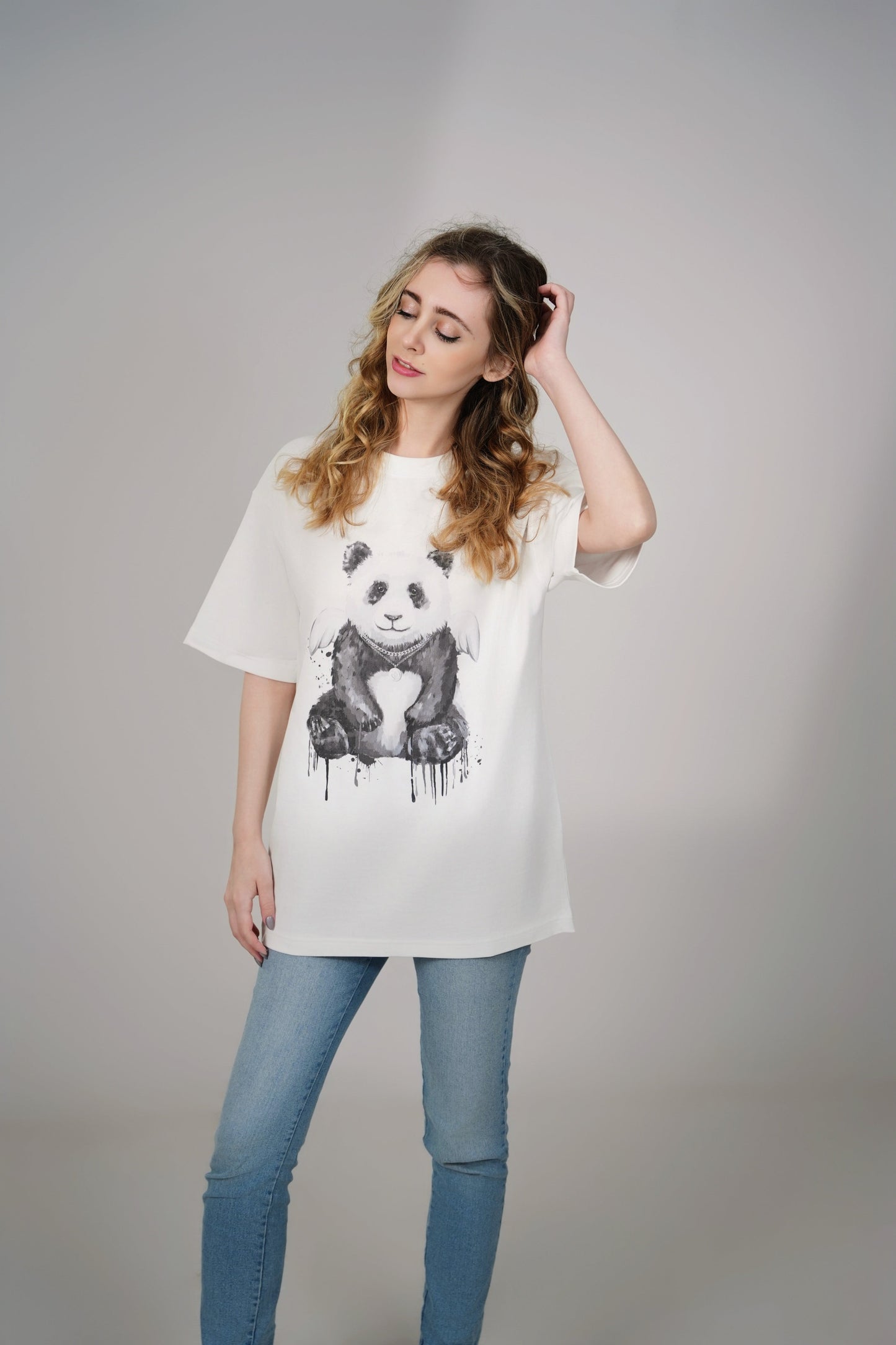Panda Pattern Cotton Tee