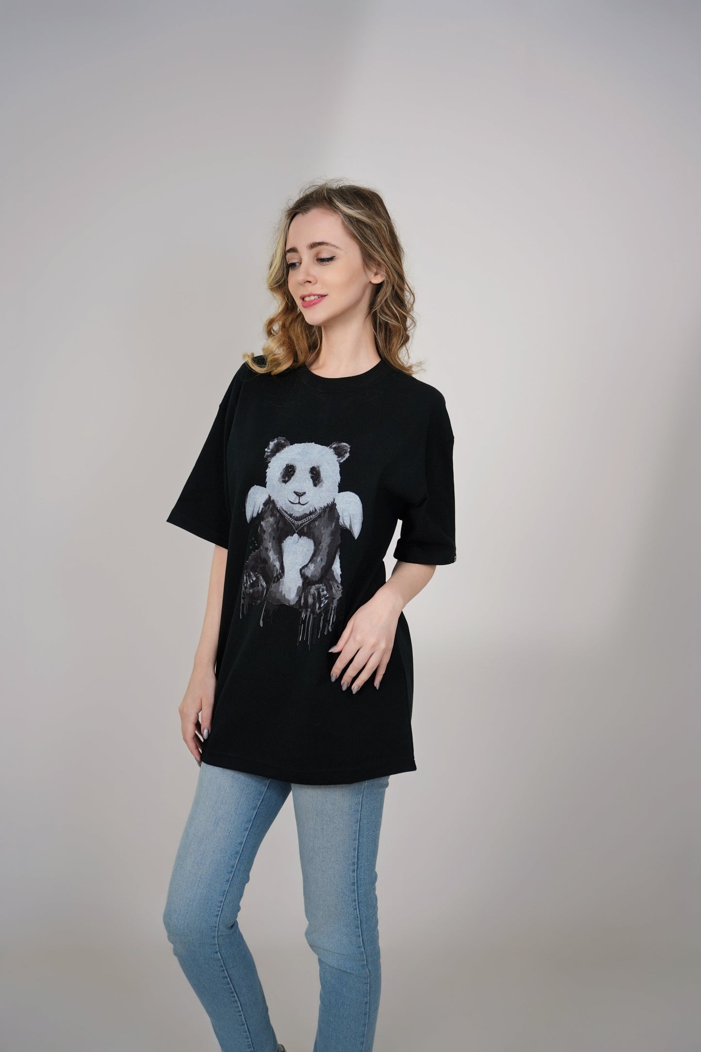 Panda Pattern Cotton Tee