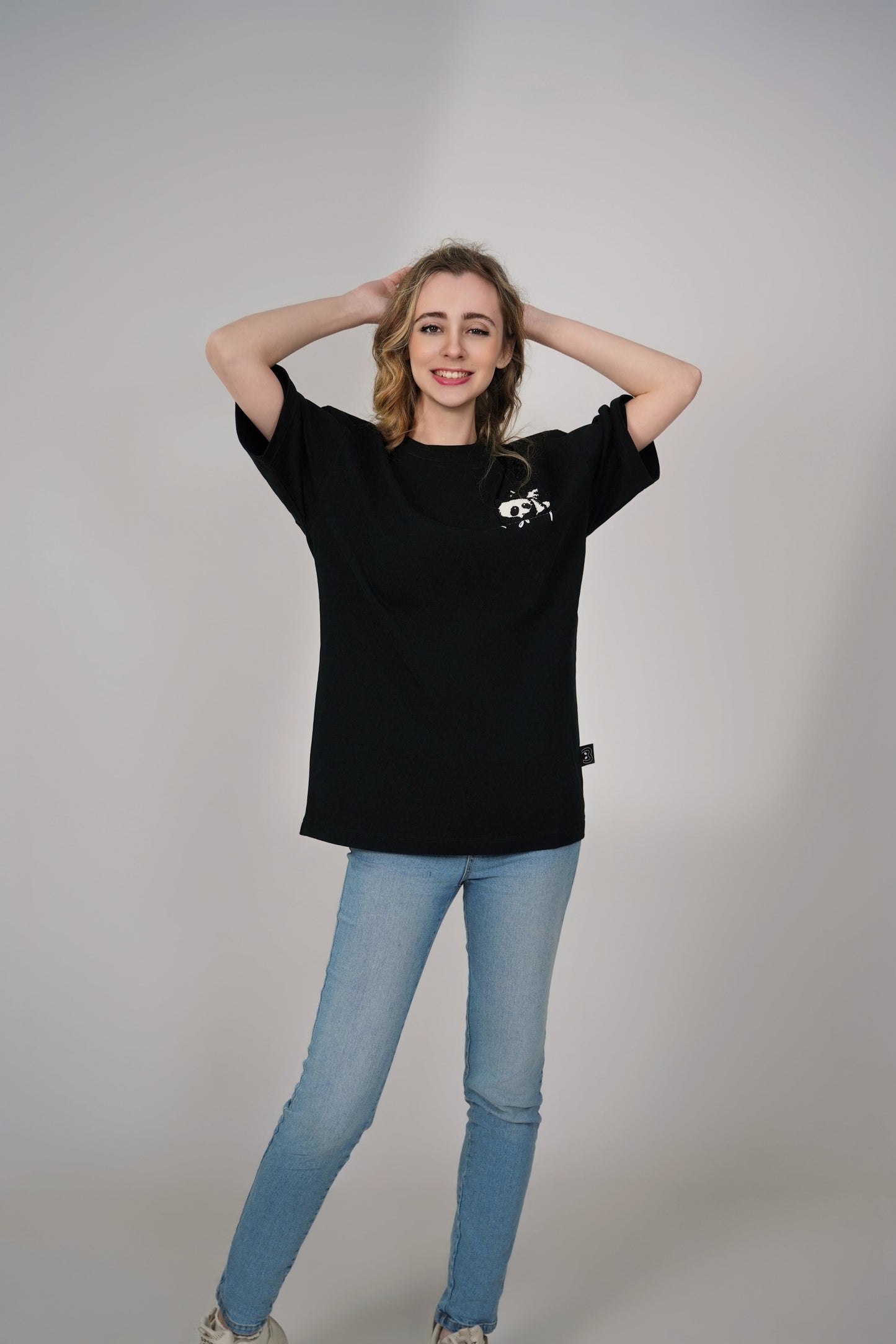 Cozy Knitted Panda Tee