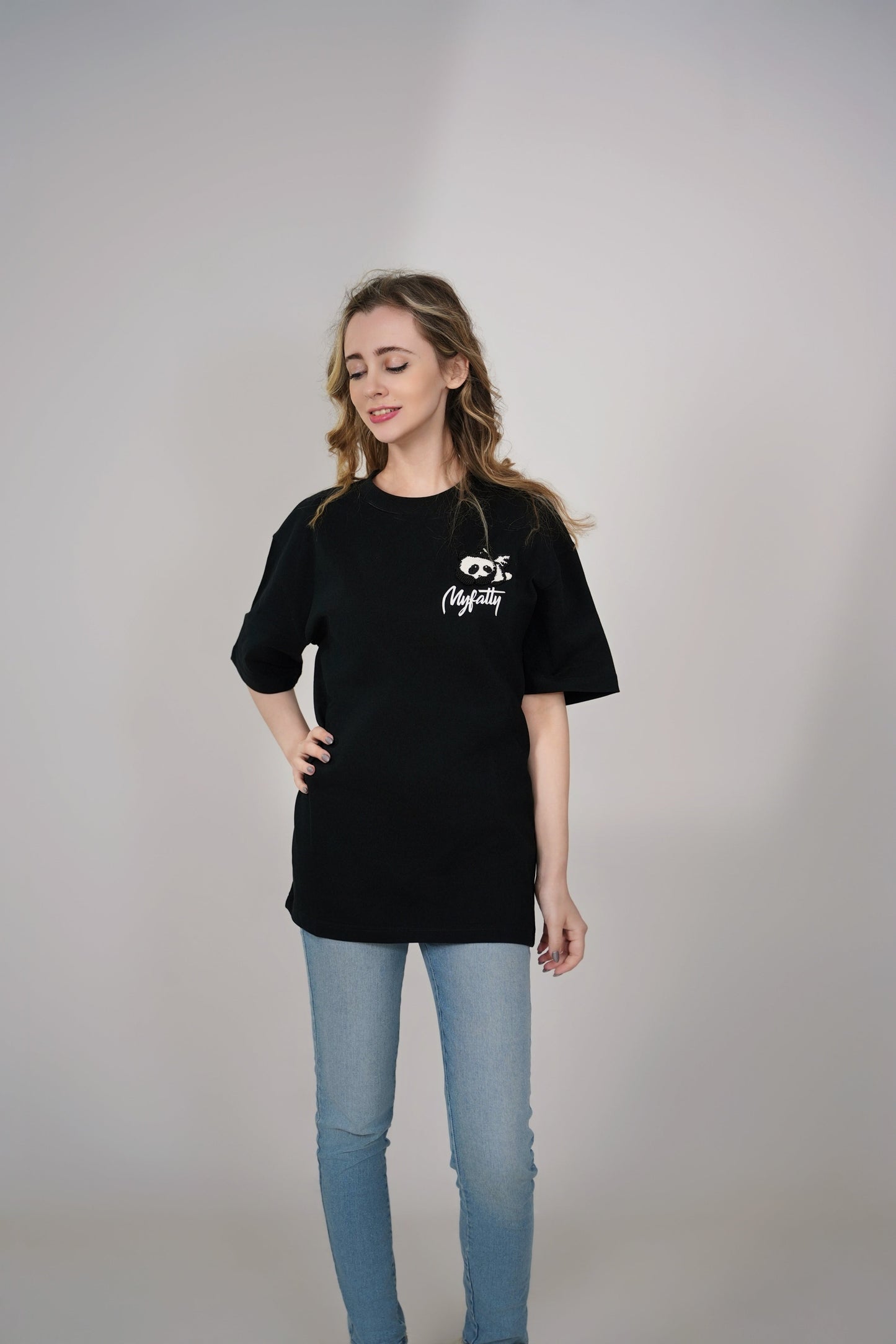 Cozy Knitted Panda Tee