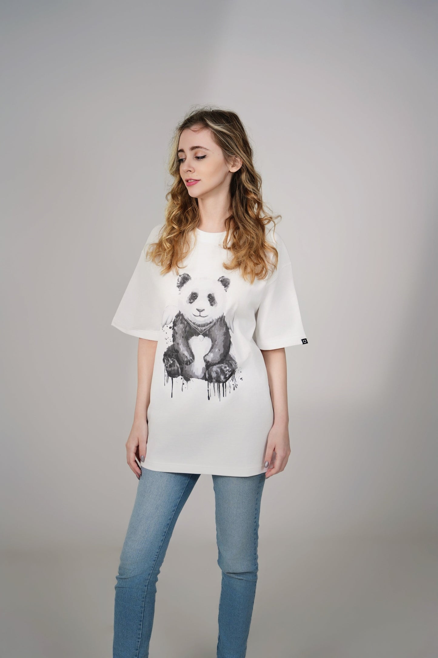 Panda Pattern Cotton Tee