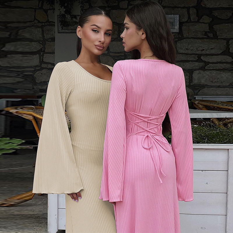 Knit Long Sleeve Dress