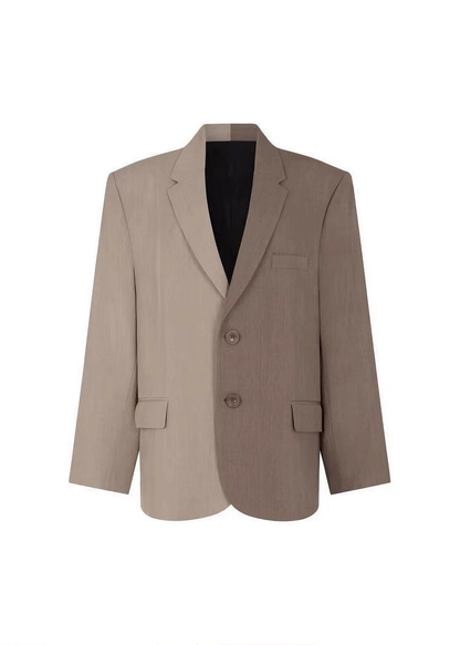 Stylish Two-Tone Blazer Set
