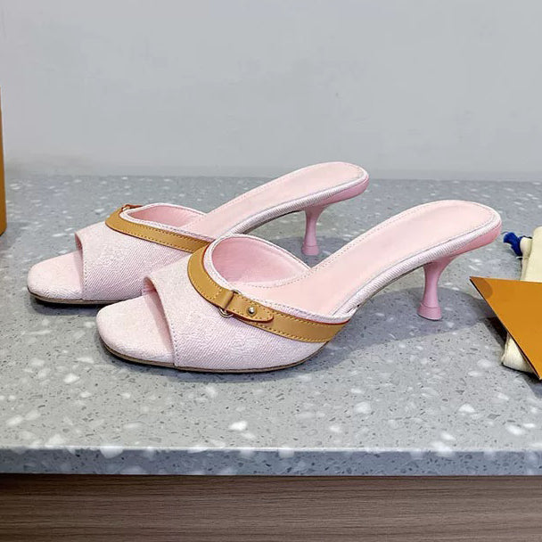 Elegant Printed Strap Sandals