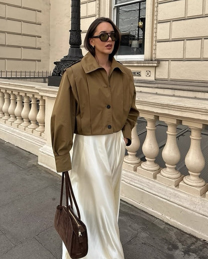 Cropped Trench Jacket