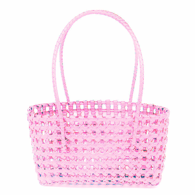 Skeleton Mesh Plastic Woven Bag