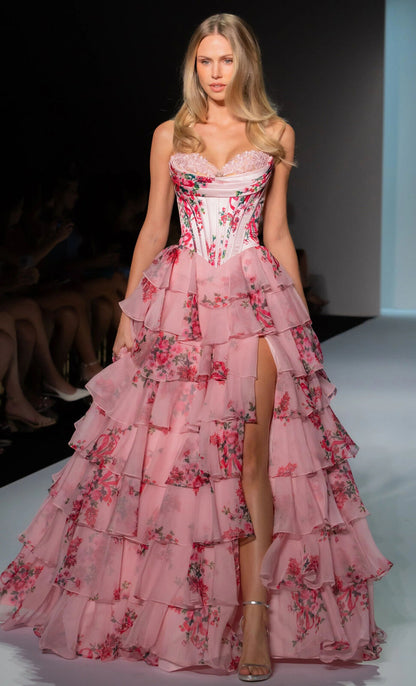 Elegant Strapless Evening Dress