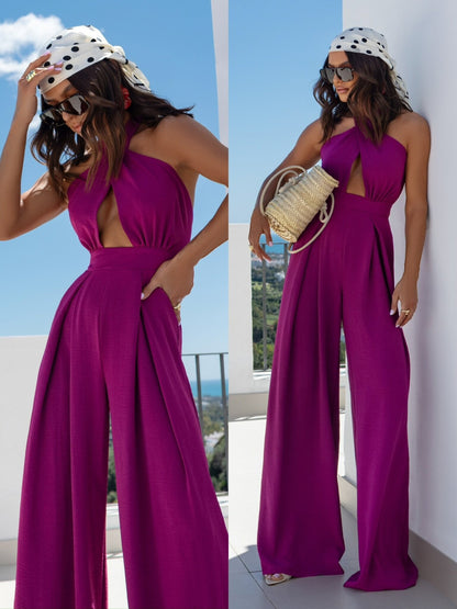 Flattering Halter Jumpsuit