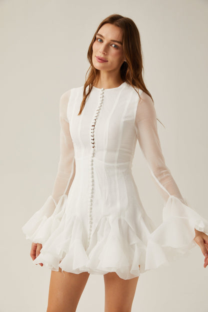 Petal-Sleeve Princess Dress