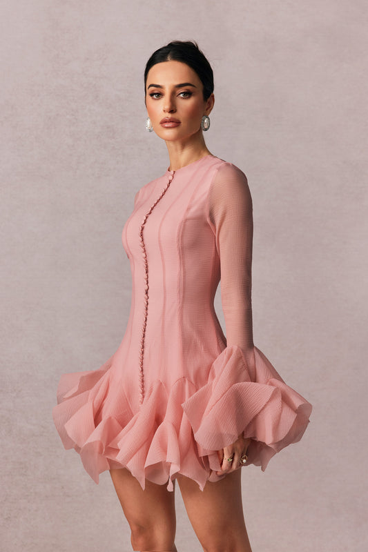 Petal-Sleeve Princess Dress