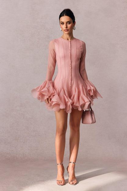 Petal-Sleeve Princess Dress