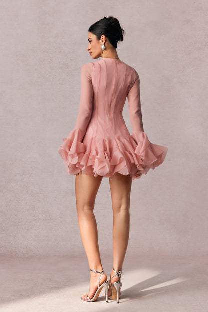 Petal-Sleeve Princess Dress