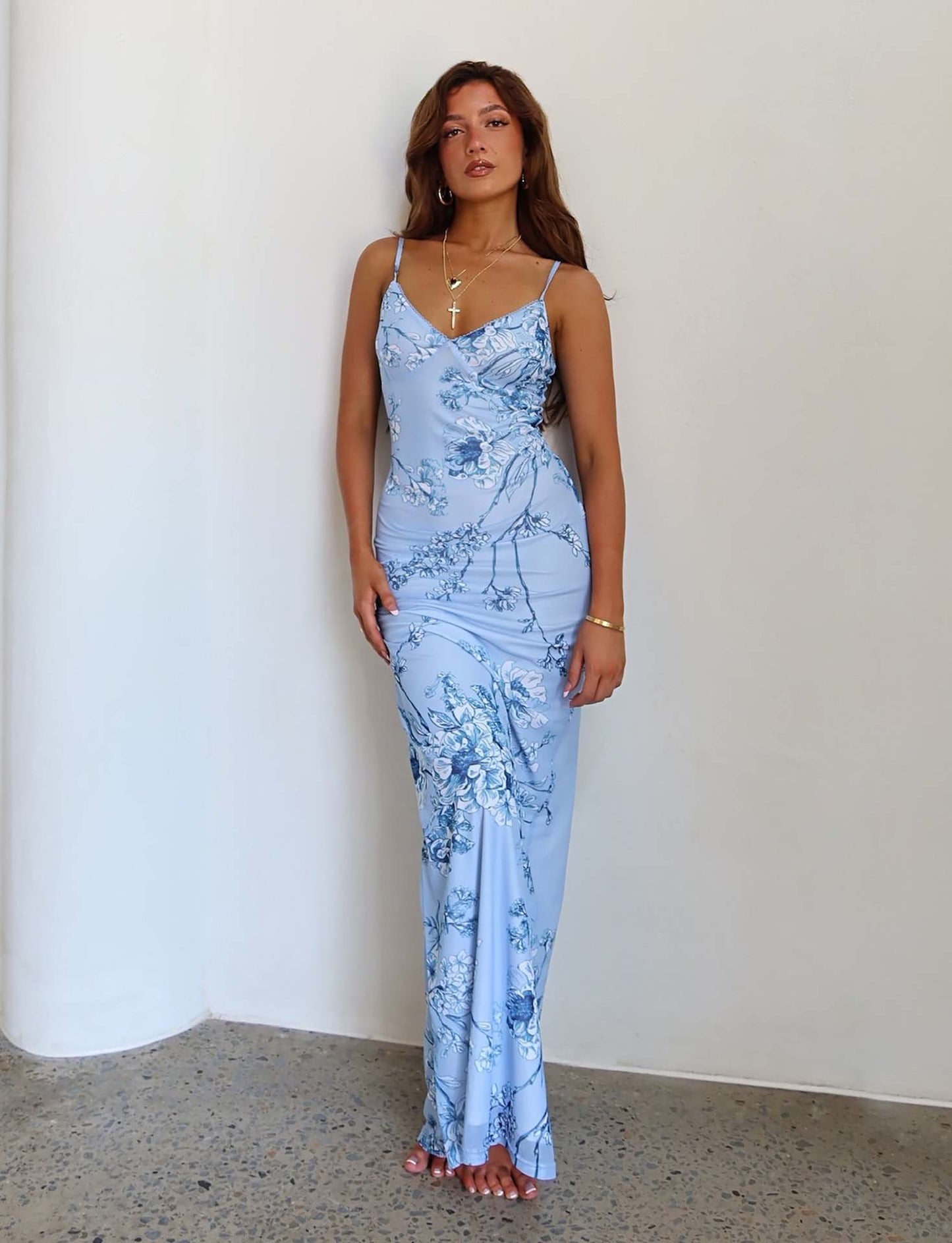 Chic Printed Sling Dress