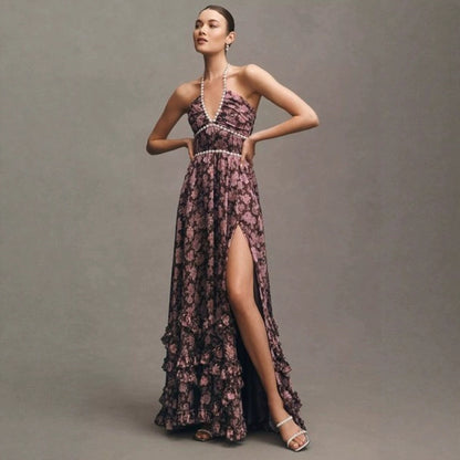 Elegant Printed Camisole Dress