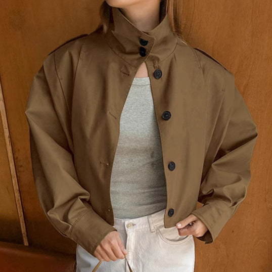 Cropped Trench Jacket