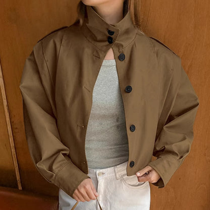 Cropped Trench Jacket