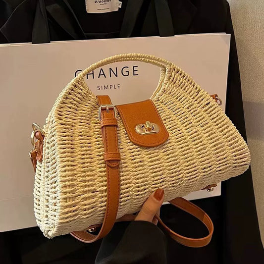 Beach Vacation Handwoven Tote & Crossbody Bag