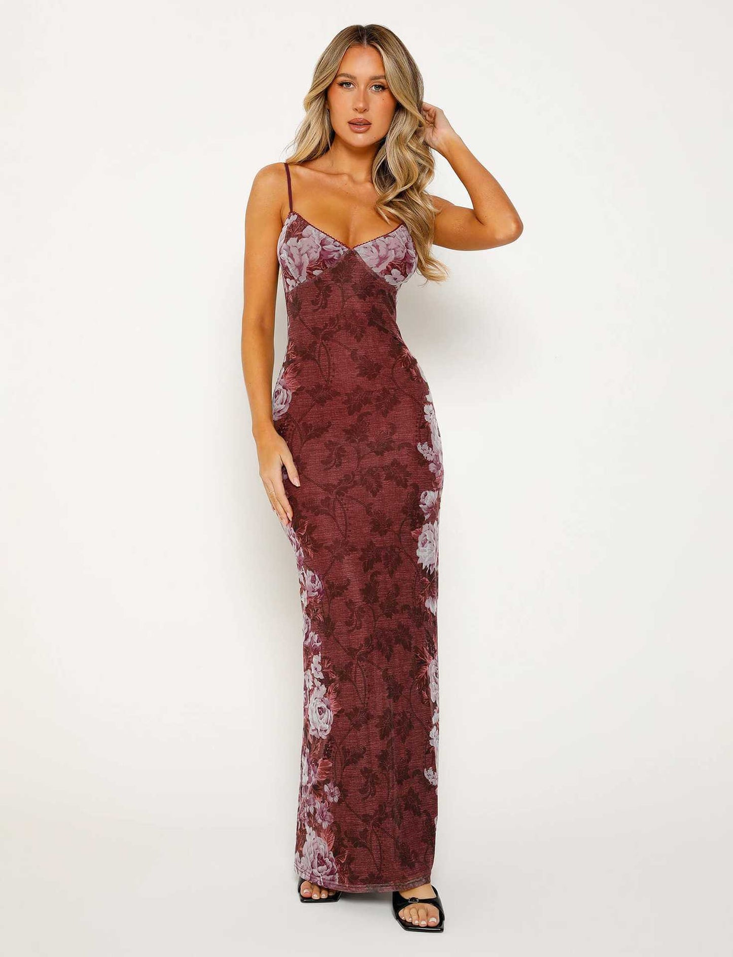 Chic Printed Sling Dress