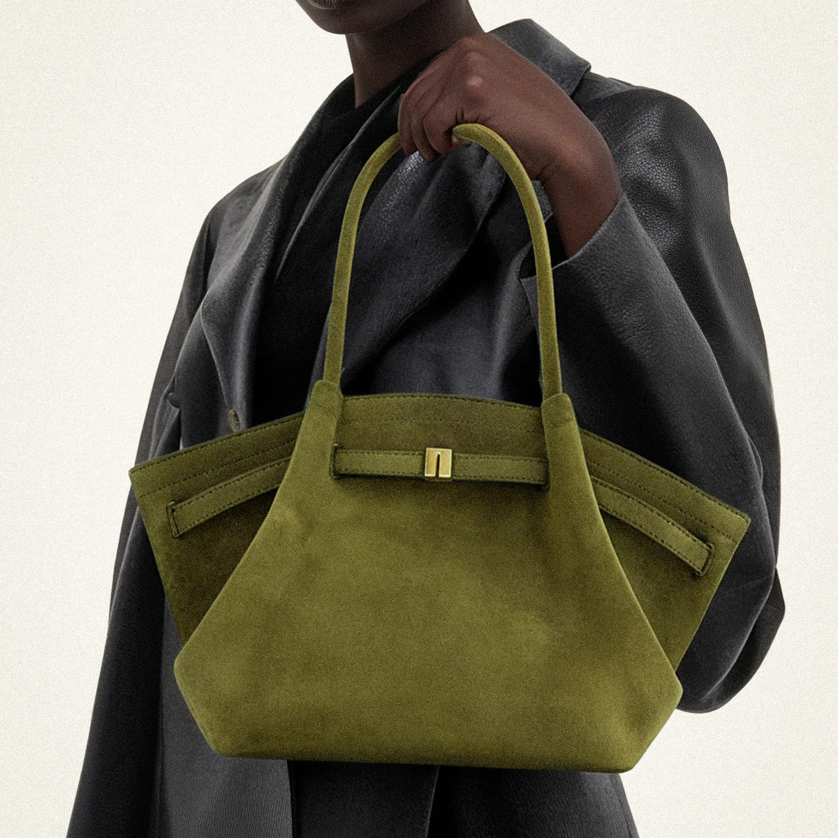 Soft Leather Dumpling Tote Bag