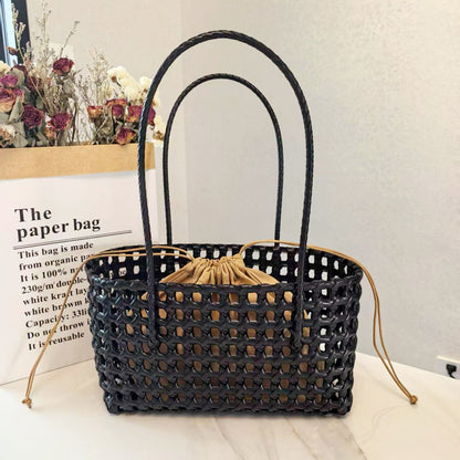 Skeleton Mesh Plastic Woven Bag