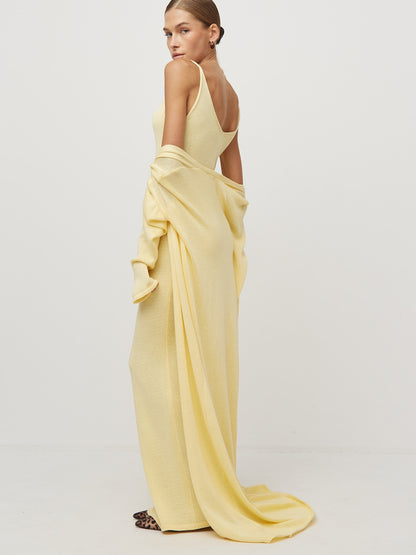 Knit Tank Maxi Dress + Long Sleeve Cardigan Set
