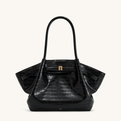Soft Leather Dumpling Tote Bag
