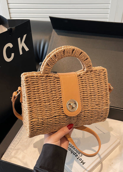 Fashion Commuter Woven Straw Crossbody & Handbag