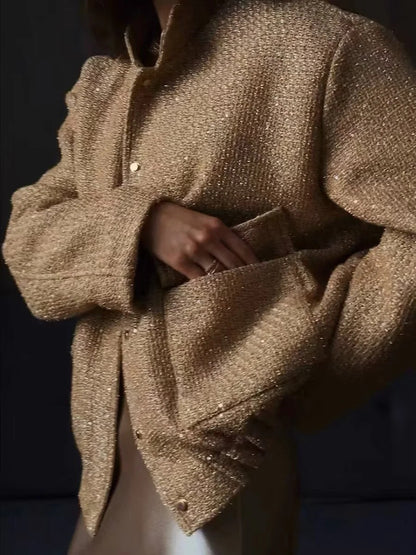 Sequin Cropped Jacket