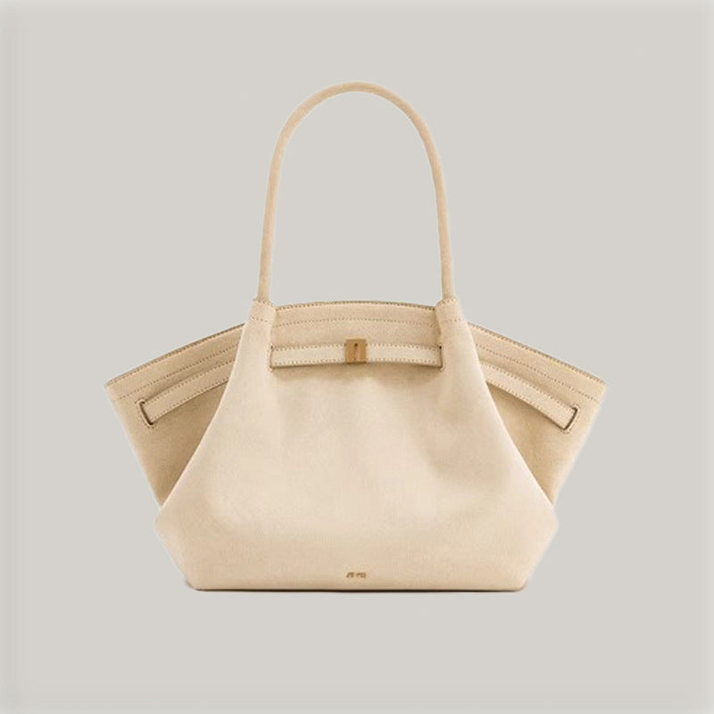 Soft Leather Dumpling Tote Bag