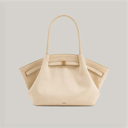 Soft Leather Dumpling Tote Bag