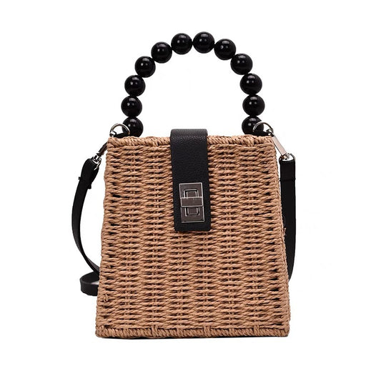 Fashionable beaded handbag