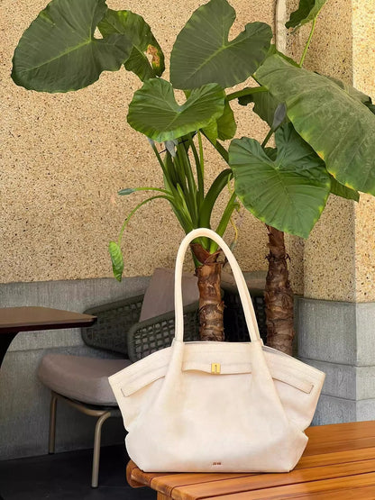 Soft Leather Dumpling Tote Bag