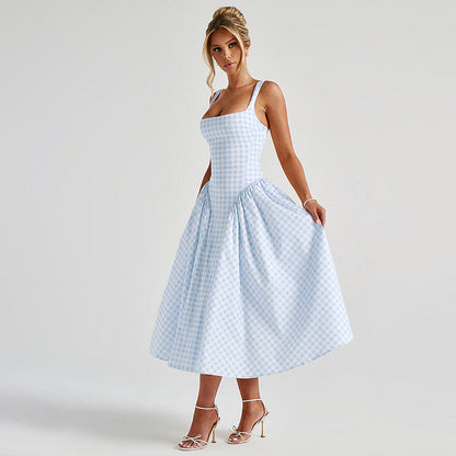 Chic Gingham Princess Dress