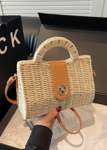 Fashion Commuter Woven Straw Crossbody & Handbag