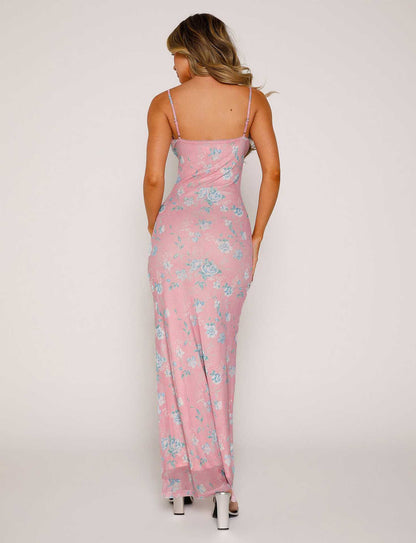 Chic Printed Sling Dress